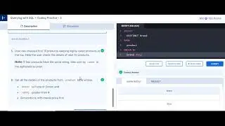 Querying with SQL Coding Practice   3