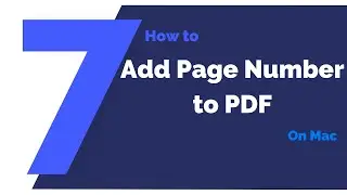 How to Add Page Number to PDF on Mac | PDFelement 7