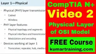 Video 2 physical layer of OSI model