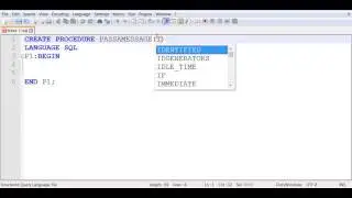 Creating a Stored Procedure