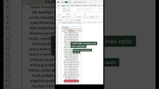 How to combine an email list to be pasted into Outlook #excel #exceltips #exceltricks #microsoft