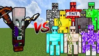 MAGISPELLER vs EXTRA GOLEMS | Minecraft Mob Battle