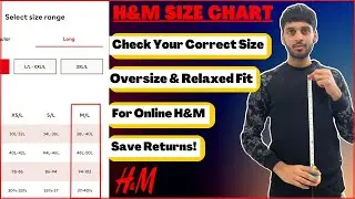 H&M Size Guide For Mens | For Tops, Jackets, Shirts, Blazers | HM Size Guide Online | SarthakSingla