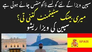 Spain visit visa for Pakistani/ what are the required documents for Spain visit visa