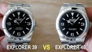 [4K] Rolex Explorer 39 vs Explorer 40 Hands-on; Differences Beyond The Obvious | Hafiz J Mehmood