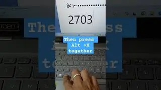 Computer Shortcut key for Scissors ✂️ Symbol #shorts #msoffice #tricks #computer #format