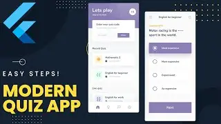 Master Flutter UI - Modern Quiz App | Questions Screen
