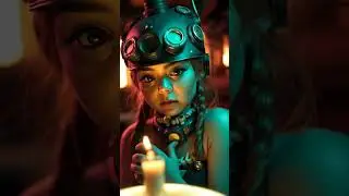 Steampunk Model Elegance: Watch Her Eyes Closely!