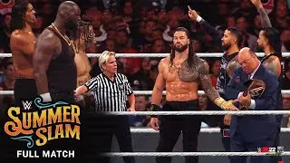 FULL MATCH - Roman Reigns & Usos vs. Omos , Umaga & The Great Khali - WWE SummerSlam 2022