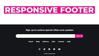 How to Build a Responsive Website Footer Using HTML & CSS
