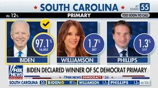 2024 South Carolina Democratic Primary: Joe Biden Wins Projection (MSNBC, FOX, etc.)