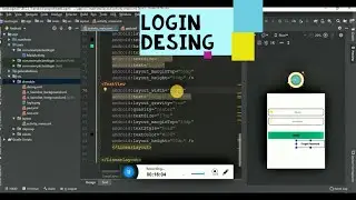 How to  make login design android tutorial