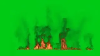 Fire green screen video effect.