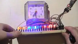 Arduino бинарные часы будильник binary clock alarm atmega328  часть 1 -  part 1