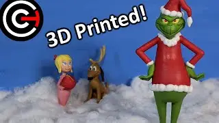 3D Printing The Grinch, Max and Cindy Lou Who