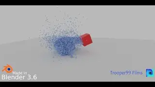 Blender Destruction simulations (molecular+ addon)