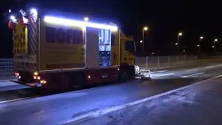 Verkehrsflächenreinigung nach schwerem Busunfall in Regensburg