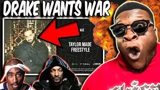 DRAKE GOT TUPAC & SNOPP!!! | Drake - “Taylor Made Freestyle” (Kendrick Lamar Diss) REACTION