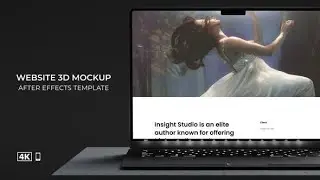 3D Mockup Website Presentation | 4K | After Effects Template