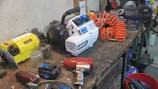 Can the Hart 20v 120psi cordless compressor run air tools? Let's find out!