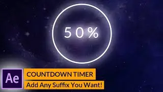 Create Your Own Countdown Timer in After Effects | Customize with Any Suffix!