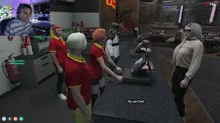Snr Buns Employees Reaction To X Pulling Out A Gun | NoPixel GTA RP