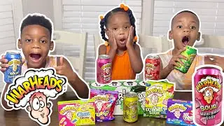 Trying The MOST SOUR soda EVER Warheads Sour Soda!!!!!!| Warheads Review