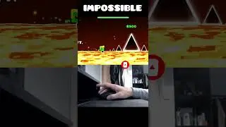 Geometry Dash: Extreme Lava Platform! 😭 #shorts