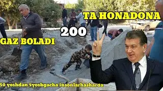 200та хонадонга газ тушади.халк хашарда.50 йошдан.5 йошгача