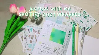 Journal With Me: Spotify 2021 Wrapped | Spotify Aura 💚💛