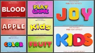 New 3D Text Effect PSD Free Download || Nitesh GFX ||