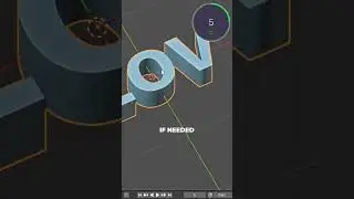 Blender Tip: How to Create 3D Text ✍️✨ #blender3d #tutorial #blender #3dmodeling #3dart #3dartist