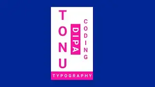 CSS Vertical Text Typography @TonuDipaCoding