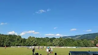 Ukončení zápasu Bystřice pod Hostýnem x Internacionál ČR  - 100 let FK Bystřice pod Hostýnem 2023