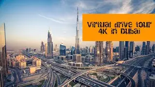 Virtual Drive Tour 4K in Dubai /  Виртуальная поездка по Дубаю - Winter Lounge music