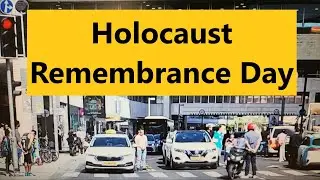 2 mins of siren in memory of the 6 million Jewish victims of World War 2. Holocaust Remembrance Day