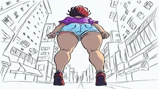 Sexy Giantess Anime Girl