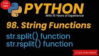 split function in Python | rsplit function | string function