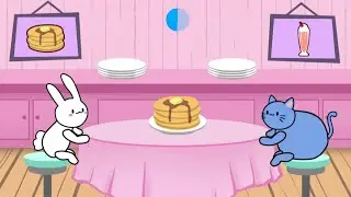 CUTE ANIMALS FEEDING GAME | BUNNY PANCAKE KITTY MILKSHAKE