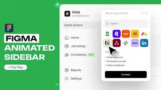 Animated Dashboard Sidebar Tutorial in Figma (+ free design files)