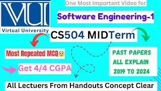 CS504 MIDTERM Preparation||CS504 Current PastPapers Most imp MCQ`s 