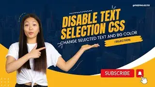 How to Disable Text Selection and Change Text Color and Background with CSS | FreeProjects1