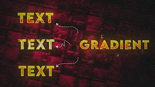3 UNIQUE TEXT GRADIENTS - PS TOUCH | HOW TO MAKE TEXT GRADIENT