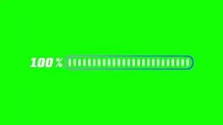Progress Bar Green Screen Video 4K