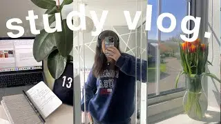 PRODUCTIVE STUDY VLOG | uni student