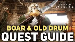 Boar Questline & Old Rattle Drum Quest (Secret Insect Armor) Black Myth Wukong