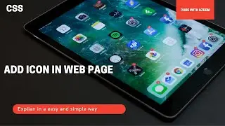 How to add icon in HTML page | add icon in your html code | add icon in navbar | add icon in header