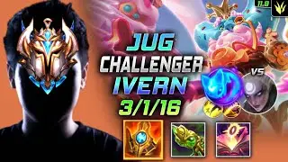 Challenger Ivern Jungle vs Diana - 챌린저 장인 정글 아이번 템트리 룬 슈렐 콩콩이 アイバーン Иверн 翠神 埃爾文 - LOL KR 11.9