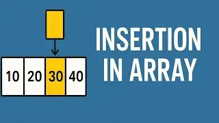 Insertion in Array lecture -3