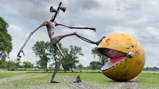 Siren Head VS Pacman In Real Life | Compilation Video!! 